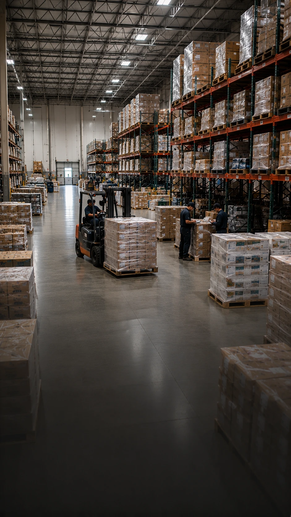 Wholesale freight prepared for B2B distribution